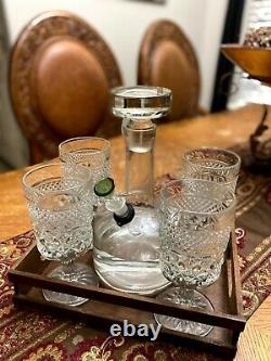 Antique One Of A Kind Crystal Decanter Bong Water Pipe Hookah 14mm