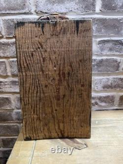 Antique One Of A Kind Wall Plaque Thai goddess Hand Carved Painted Sculpture