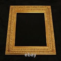 Antique Picture Frame ONE OF A KIND Hand Laid Composition 22x 27