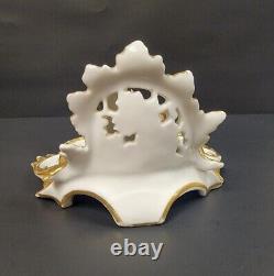 Antique Porcelain Figural Ink Well. One Of A Kind. Very Rare & Unique