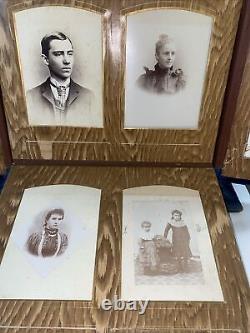 Antique Rare One Of A Kind victorian Blue velvet photo album