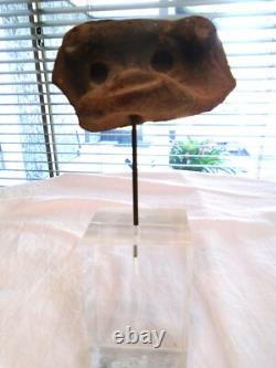 Antique Sandstone Relic mounted on Acrylic, RARE One of a Kind, Art Estate Sale