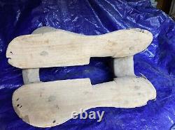 Antique Wood Mexican Saddle Tree Hand Made One of a Kind Work of Art RARE