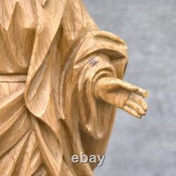Antique handcarved lady justice 21.2 one of a kind 54 cm handmade wood statue