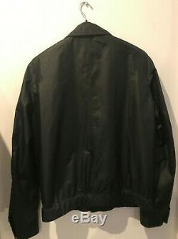 Archival Helmut Lang Collection Mens Black Zip Bomber Jacket Rare One Of A Kind