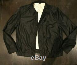 Archival Helmut Lang Collection Mens Black Zip Bomber Jacket Rare One Of A Kind