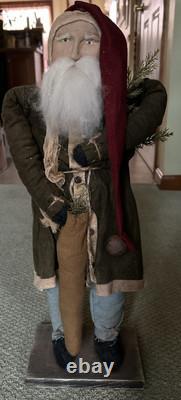 Arnett Santa One Of A Kind American Collectible Handcrafted Retired 24