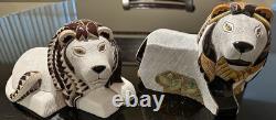 Artesania Rinconada Large Prototype White Male Lion ONE OF A KIND Amazing aR