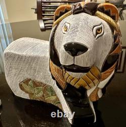 Artesania Rinconada Large Prototype White Male Lion ONE OF A KIND Amazing aR
