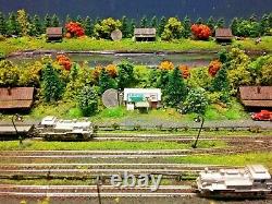 Artisan One of a kind Z scale train layout scratch built 24 X 48 SEE PHOTO'S