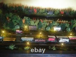 Artisan One of a kind Z scale train layout scratch built 24 X 48 SEE PHOTO'S