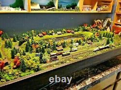 Artisan One of a kind Z scale train layout scratch built 24 X 48 SEE PHOTO'S