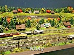 Artisan One of a kind Z scale train layout scratch built 24 X 48 SEE PHOTO'S