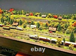 Artisan One of a kind Z scale train layout scratch built 24 X 48 SEE PHOTO'S