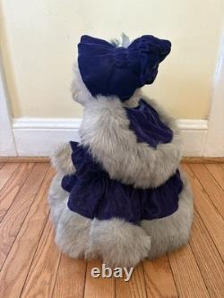 Artist bear collectable ooak one of a kind 16 mohair Edie 1994 Victorian style