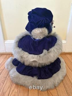Artist bear collectable ooak one of a kind 16 mohair Edie 1994 Victorian style