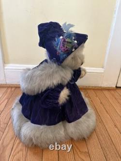 Artist bear collectable ooak one of a kind 16 mohair Edie 1994 Victorian style