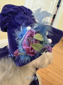 Artist bear collectable ooak one of a kind 16 mohair Edie 1994 Victorian style