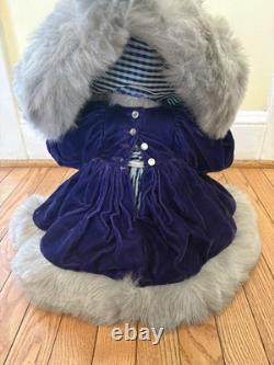 Artist bear collectable ooak one of a kind 16 mohair Edie 1994 Victorian style