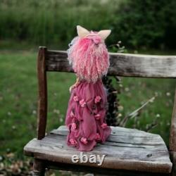 Artist made doll, handmade, collectible, Cat doll, one of a kind handmade doll