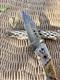 Artistic Scrolled One Of A Kind Damascus, Pocket Knife