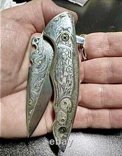 Artistic Scrolled one of a kind Pocket Knife, MD In Pakistan
