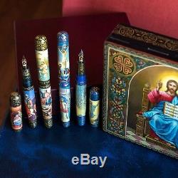 Artus Russian Miniature Art One of a Kind The Life of Christ Fountain Pen Set
