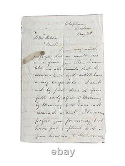 Authentic, One Of A Kind, Charles Spurgeon Handwritten Autographed Letter