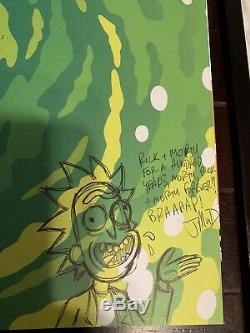 Autographed By Justin Roiland First Printed Rick and Morty Art Book One ofa Kind