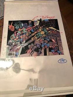 Avengers Marvel Comics Color Acetate Separation Art One Of A Kind