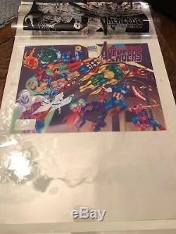 Avengers Marvel Comics Color Acetate Separation Art One Of A Kind