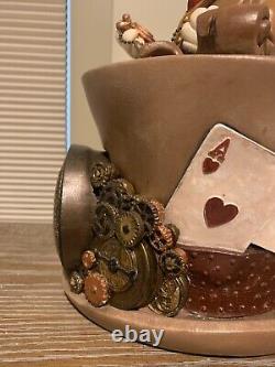 BIG Custom one-of-a-kind Alice in Wonderland'Rabbit' Clock Sculpture Steampunk