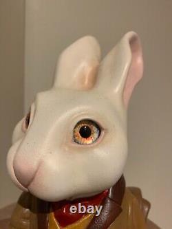BIG Custom one-of-a-kind Alice in Wonderland'Rabbit' Clock Sculpture Steampunk