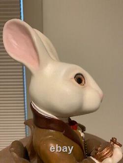 BIG Custom one-of-a-kind Alice in Wonderland'Rabbit' Clock Sculpture Steampunk