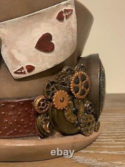 BIG Custom one-of-a-kind Alice in Wonderland'Rabbit' Clock Sculpture Steampunk