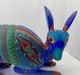 Blue Armadillo- One Of A Kind Wood Hand-carved Alebrije From Oaxaca, M&eacute;xico
