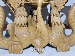 Balinese Carved Vishnu Riding Garuda 24 2003 Bali ONE OF A KIND Fast Shipping