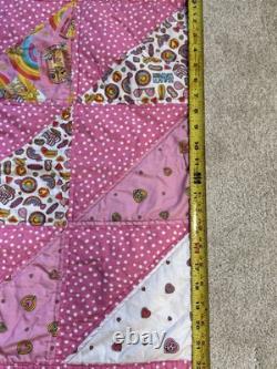 Barbie Quilt Handmade Patchwork Collectable One Of A Kind