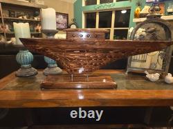 Beautiful Hand Carved One Of A Kind! Arc Ship Boat Home Decor 37LX 14LX 6.5W