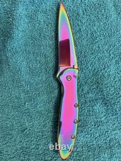 Beautiful, One Of A Kind Crush Rainbow Knife, Very Very Rare