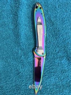 Beautiful, One Of A Kind Crush Rainbow Knife, Very Very Rare
