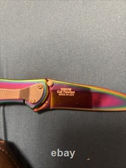 Beautiful, One Of A Kind Crush Rainbow Knife, Very Very Rare