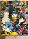 Beautiful One Of A Kind Jozza Original Acrylic On Canvas Titled Donald Duck