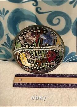 Beautiful One-of-a-Kind Vintage Glass Bowl Signed! Very Unique and Detailed
