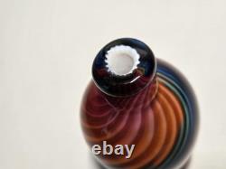 Beautiful Vintage One-Of-Kind Bruce Freund Hand Blown And Signed Perfume Bottle
