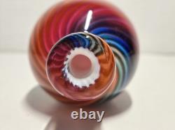 Beautiful Vintage One-Of-Kind Bruce Freund Hand Blown And Signed Perfume Bottle