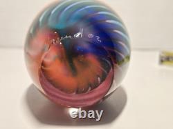 Beautiful Vintage One-Of-Kind Bruce Freund Hand Blown And Signed Perfume Bottle