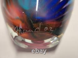 Beautiful Vintage One-Of-Kind Bruce Freund Hand Blown And Signed Perfume Bottle