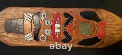 Beautiful one of a kind artwork northwest hand carved Hand Painted