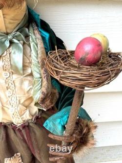 Bethany Lowe 32 English Hare Bunny Rabbit One Of A Kind Folk Art Free Shipping